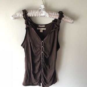 Sultry brown tank top